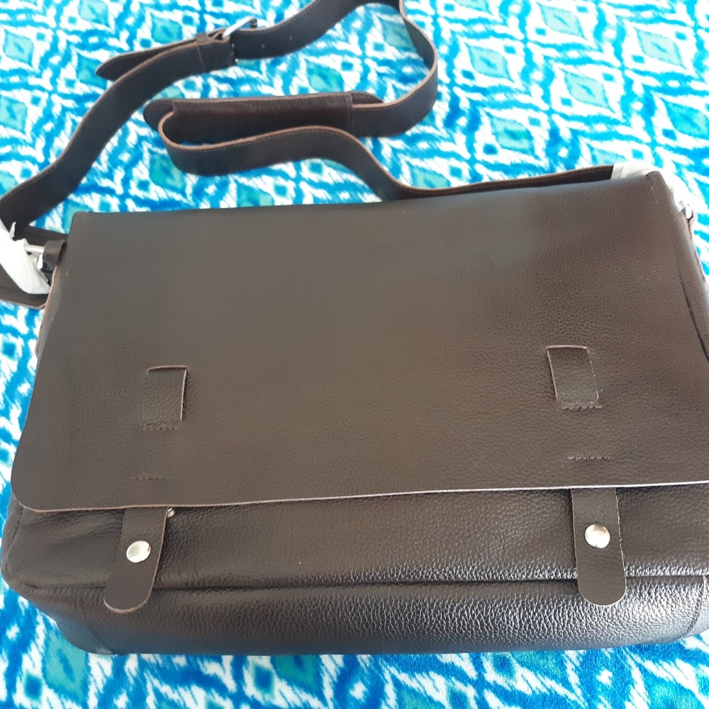 Red Envelope Leather Messenger Bag